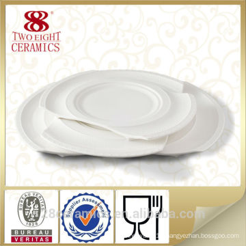 Wholesale chinaware, stock restaurant plate, ceramic platter